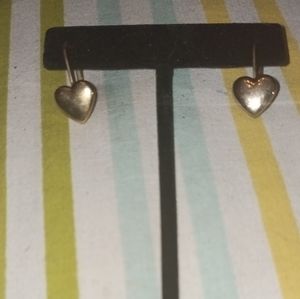 Gold heart earrings